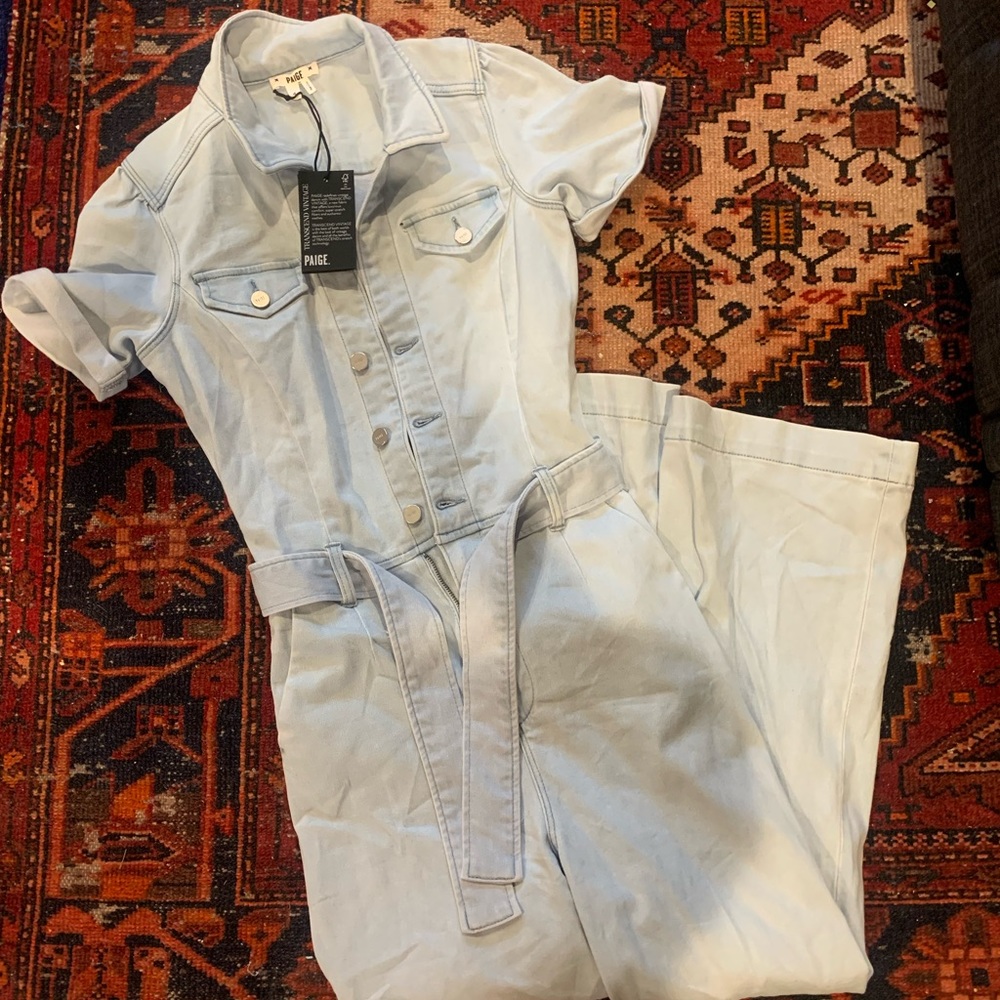 NWT Paige Anessa Belted Jumpsuit size 4